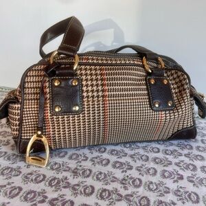 Chaps Houndstooth Handbag